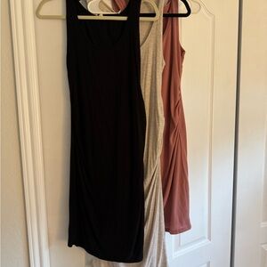 Pinkblush Bundle of fitted, ribbed dresses